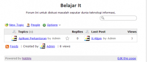 cara membuat forum di blog